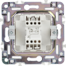 Выключатель 1-клавишный проходной с индикацией IEK SKANDY 10А SK-V08W арктический белый SK-V12-1-10-K01